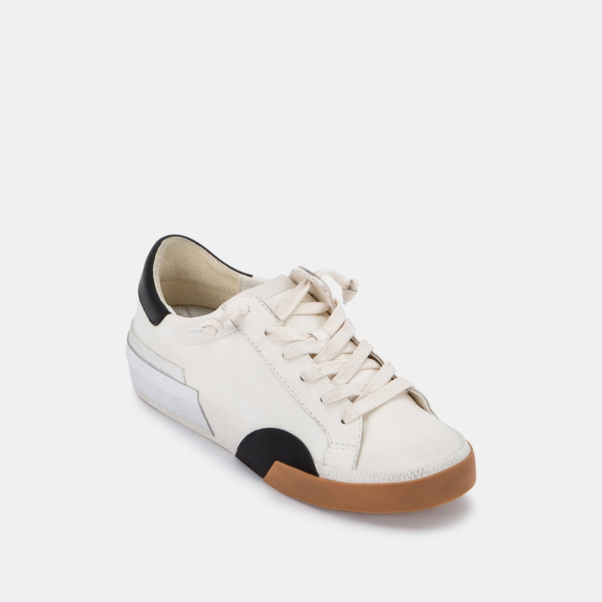 ZINA SNEAKERS WHITE BLACK LEATHER
 – Dolce Vita | Dolce Vita