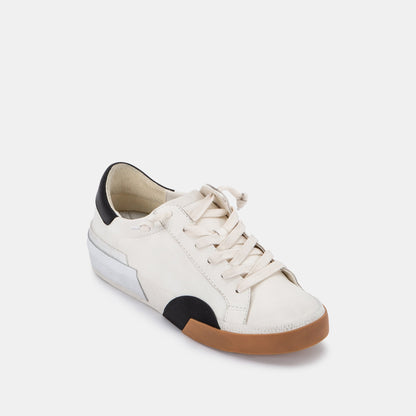 ZINA SNEAKERS WHITE BLACK LEATHER
 – Dolce Vita | Dolce Vita
