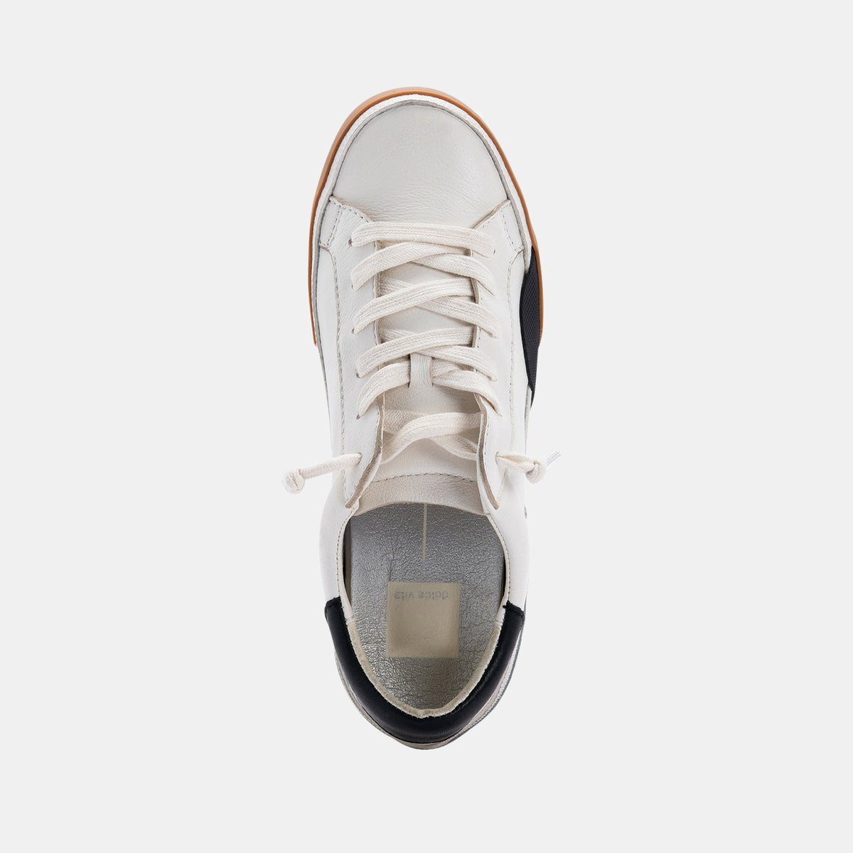ZINA SNEAKERS WHITE BLACK LEATHER
 – Dolce Vita | Dolce Vita