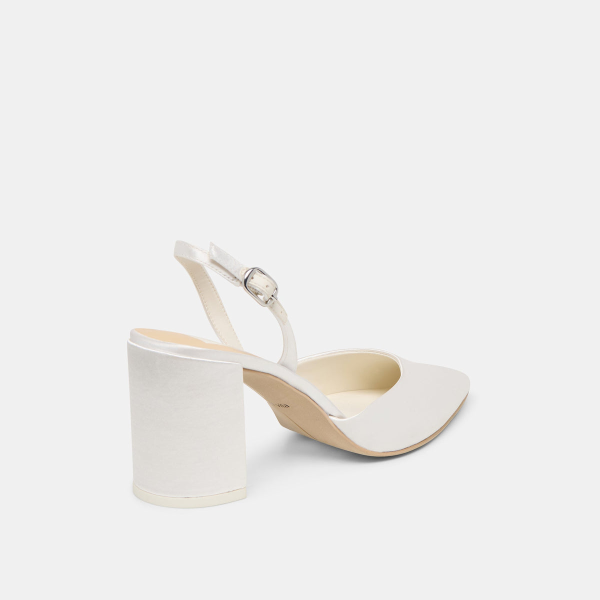 Carel True White Satin High Heels | Dolce Vita