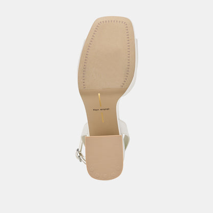 Felica White Satin Heels | Dolce Vita