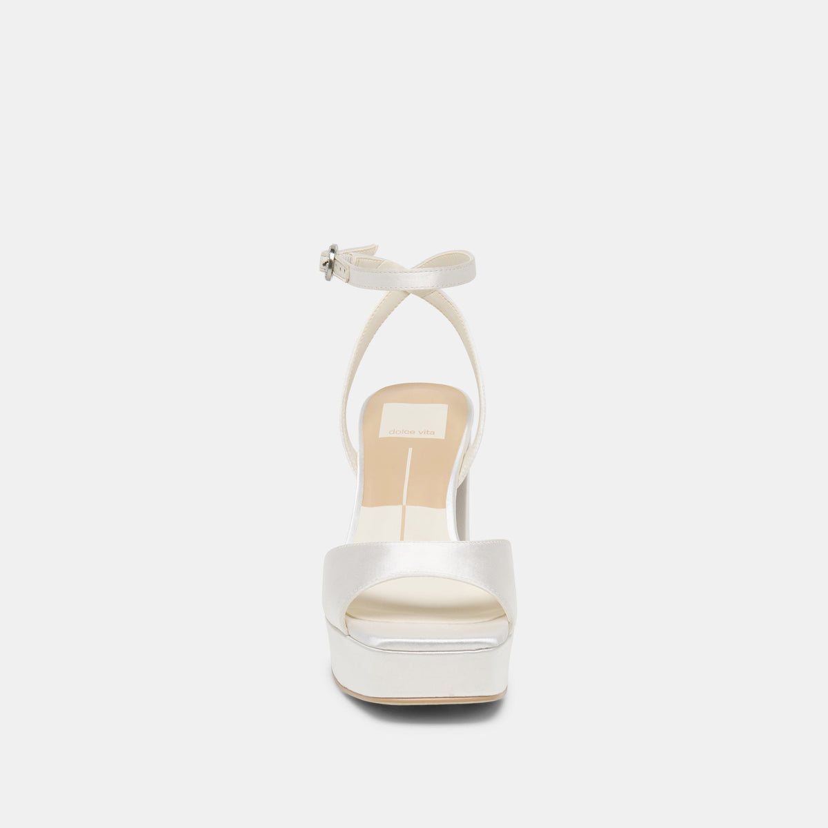 Felica White Satin Heels | Dolce Vita