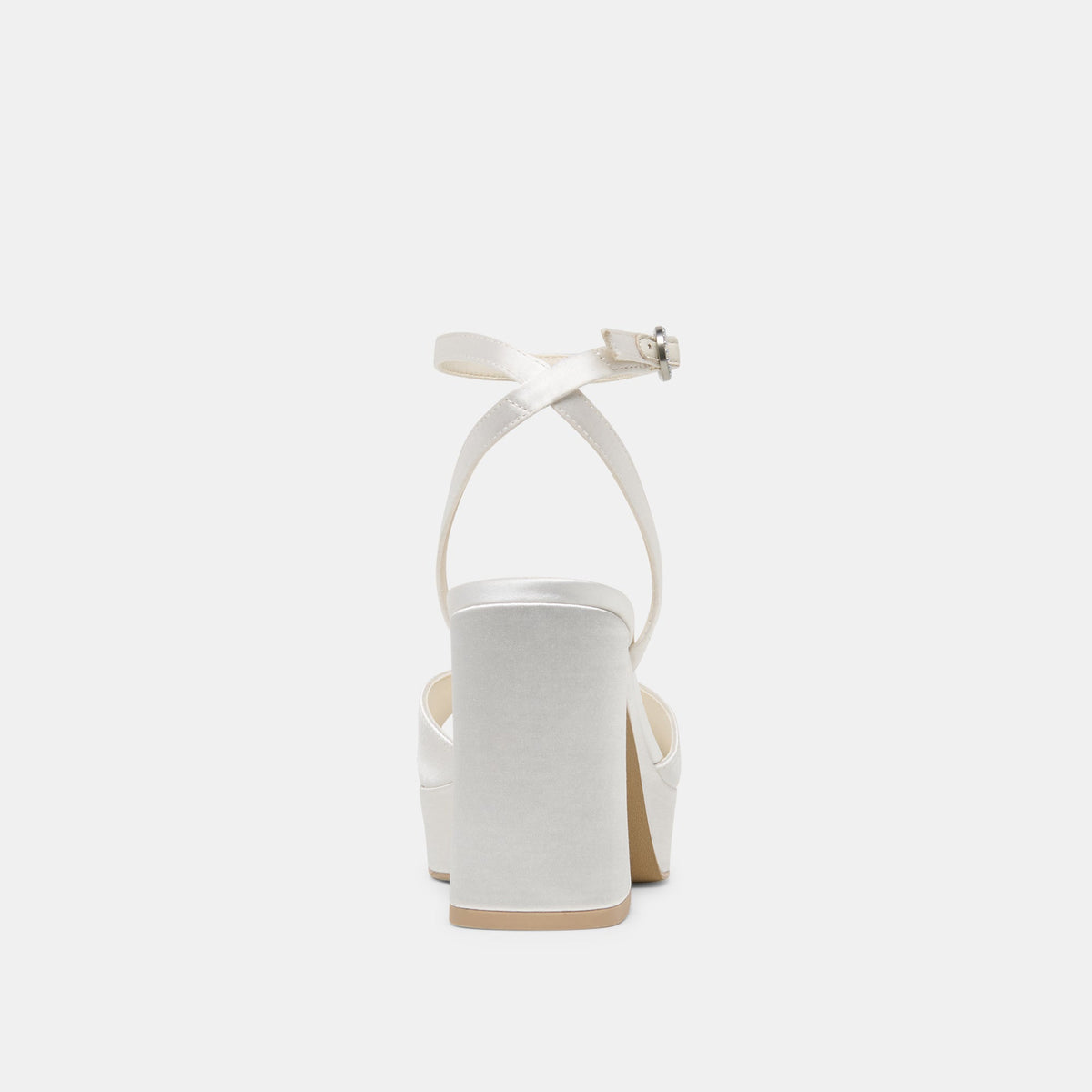 Felica White Satin Heels | Dolce Vita