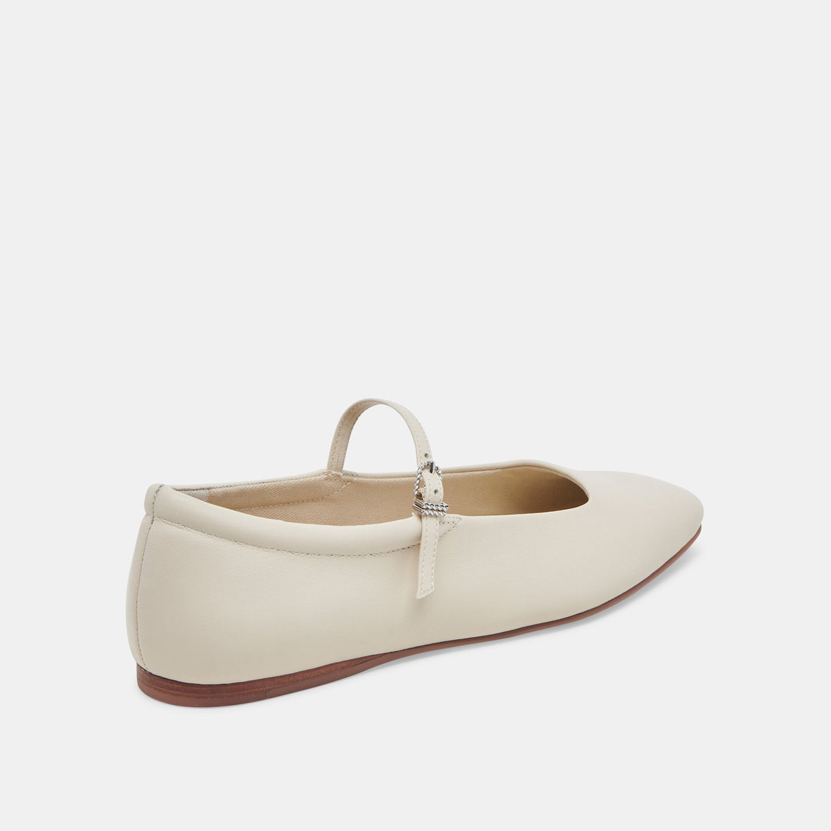 Reyes Ivory Leather Ballet Flats | Dolce Vita