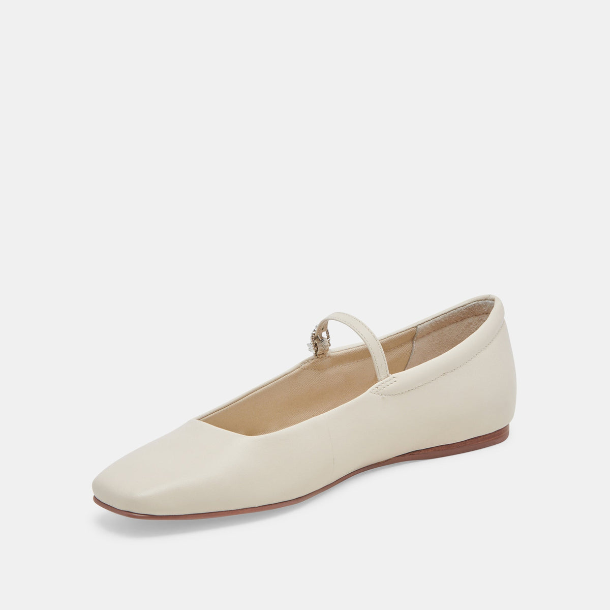 Reyes Ivory Leather Ballet Flats | Dolce Vita