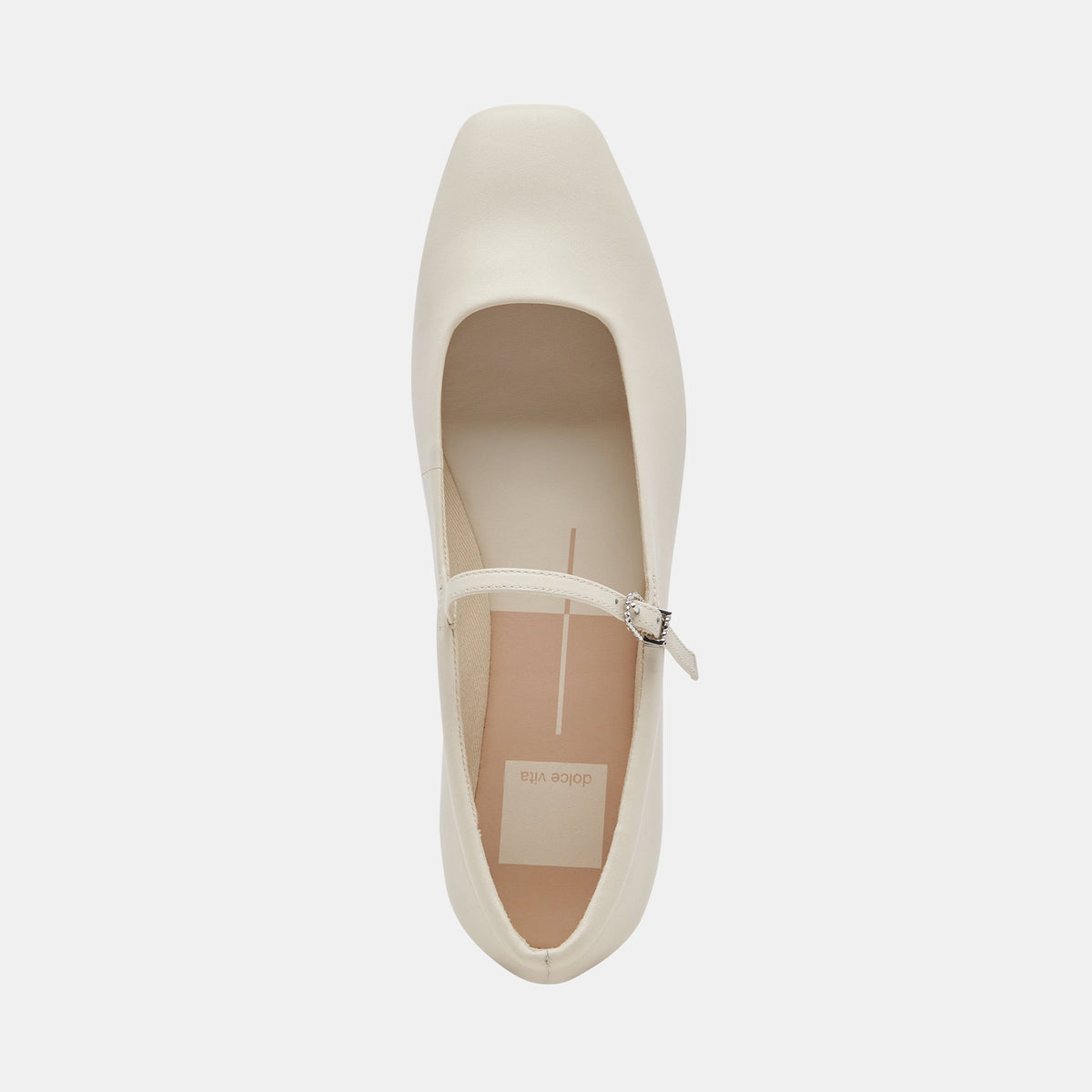 Reyes Ivory Leather Ballet Flats | Dolce Vita