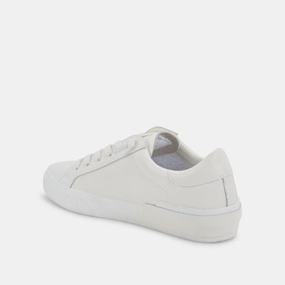 Zina 306 Sneakers White Recycled Leather | White Leather Sneakers
 – Dolce Vita | Dolce Vita
