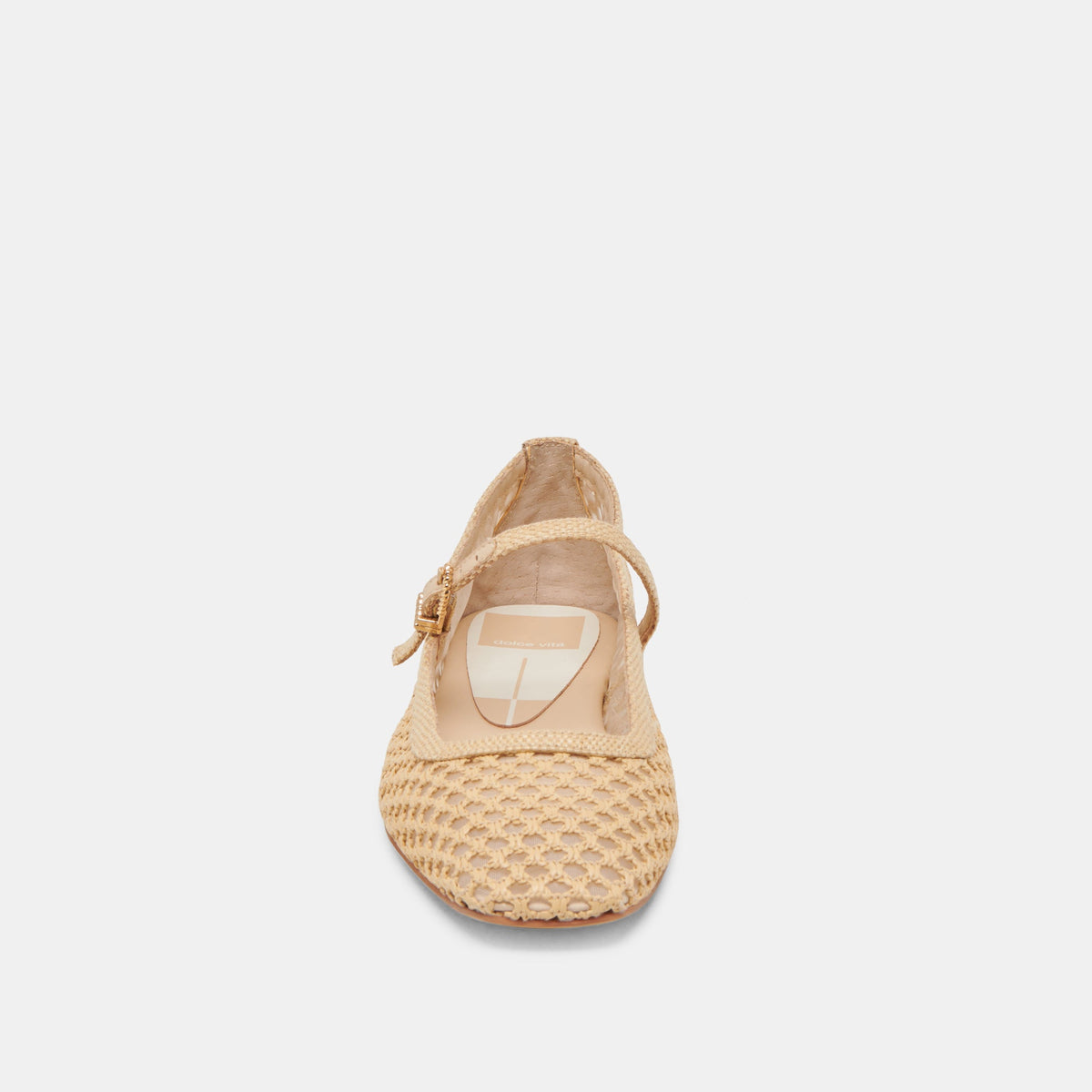 Reyes Lt Natural Woven Raffia Ballet Flats | Dolce Vita