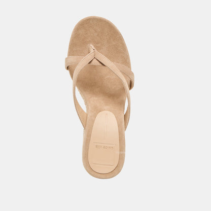 Helan Espadrille Camel Suede Wedges | Dolce Vita