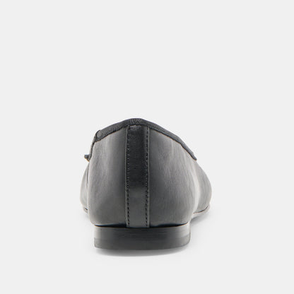 Ritla Black Leather Ballet Flats | Dolce Vita