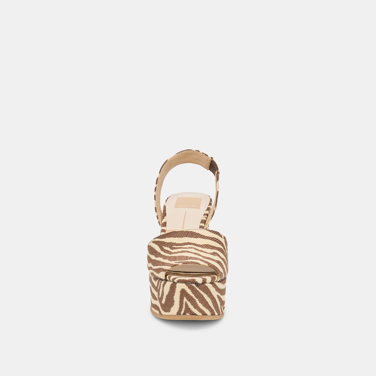 Akera Beige Zebra Raffia Wedges | Dolce Vita