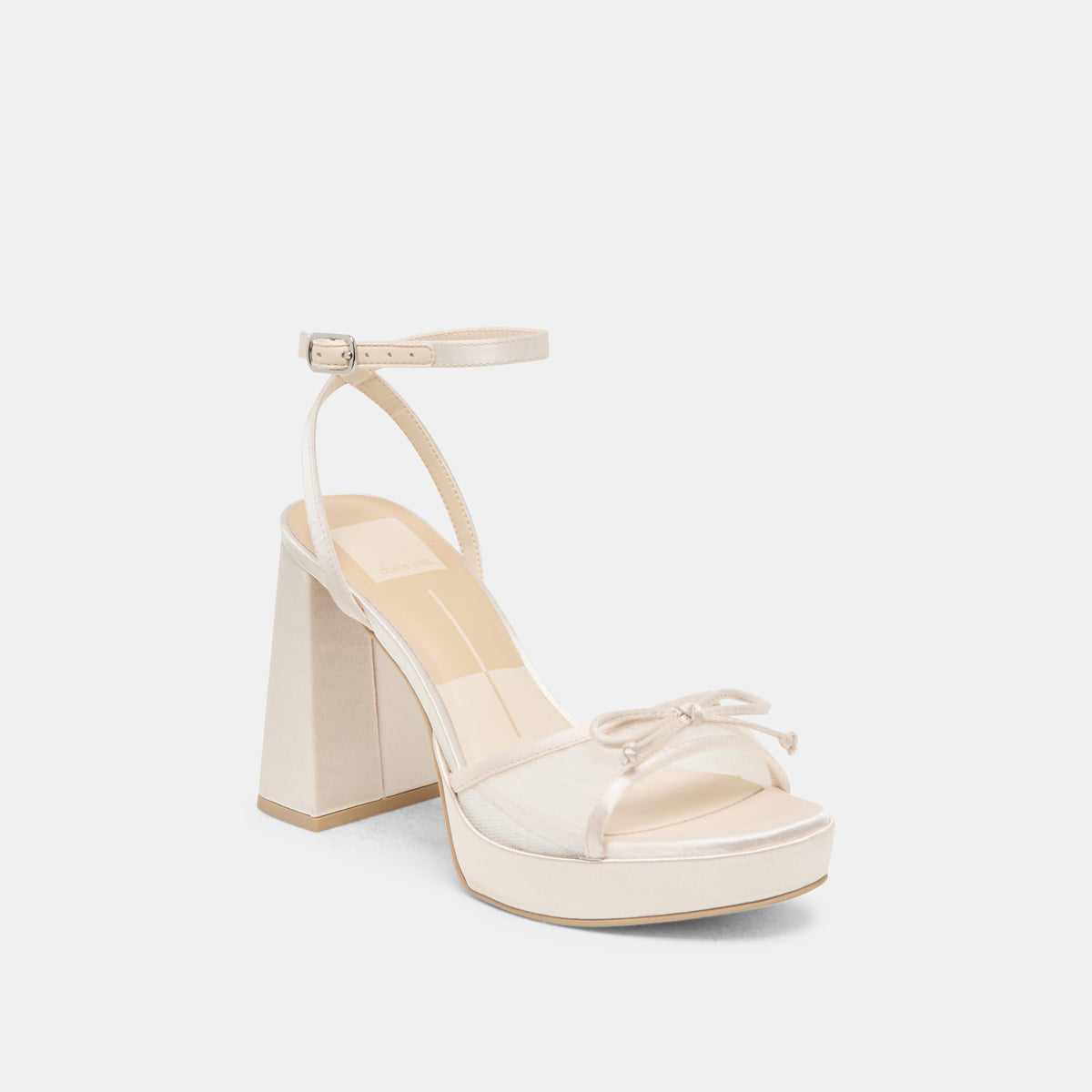 Pandor White Tulle Heels | Dolce Vita