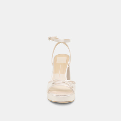 Pandor White Tulle Heels | Dolce Vita