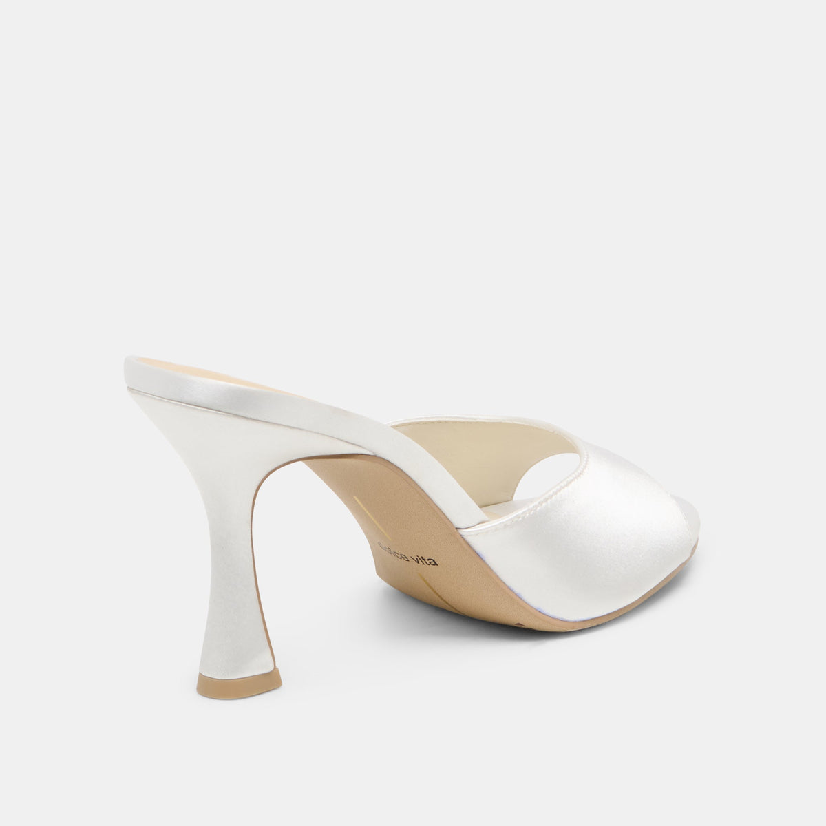 Rosha True White Satin Heels | Dolce Vita