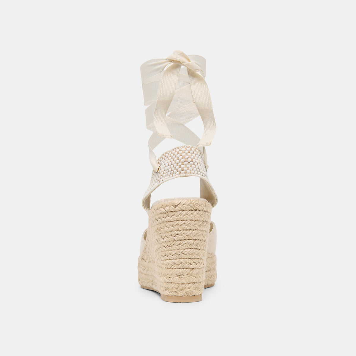 Noura Ecru Linen Wedges | Dolce Vita