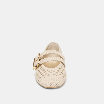 Baylee Creme Woven Stella Ballet Flats | Dolce Vita