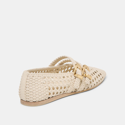 Baylee Creme Woven Stella Ballet Flats | Dolce Vita