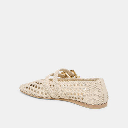 Baylee Creme Woven Stella Ballet Flats | Dolce Vita