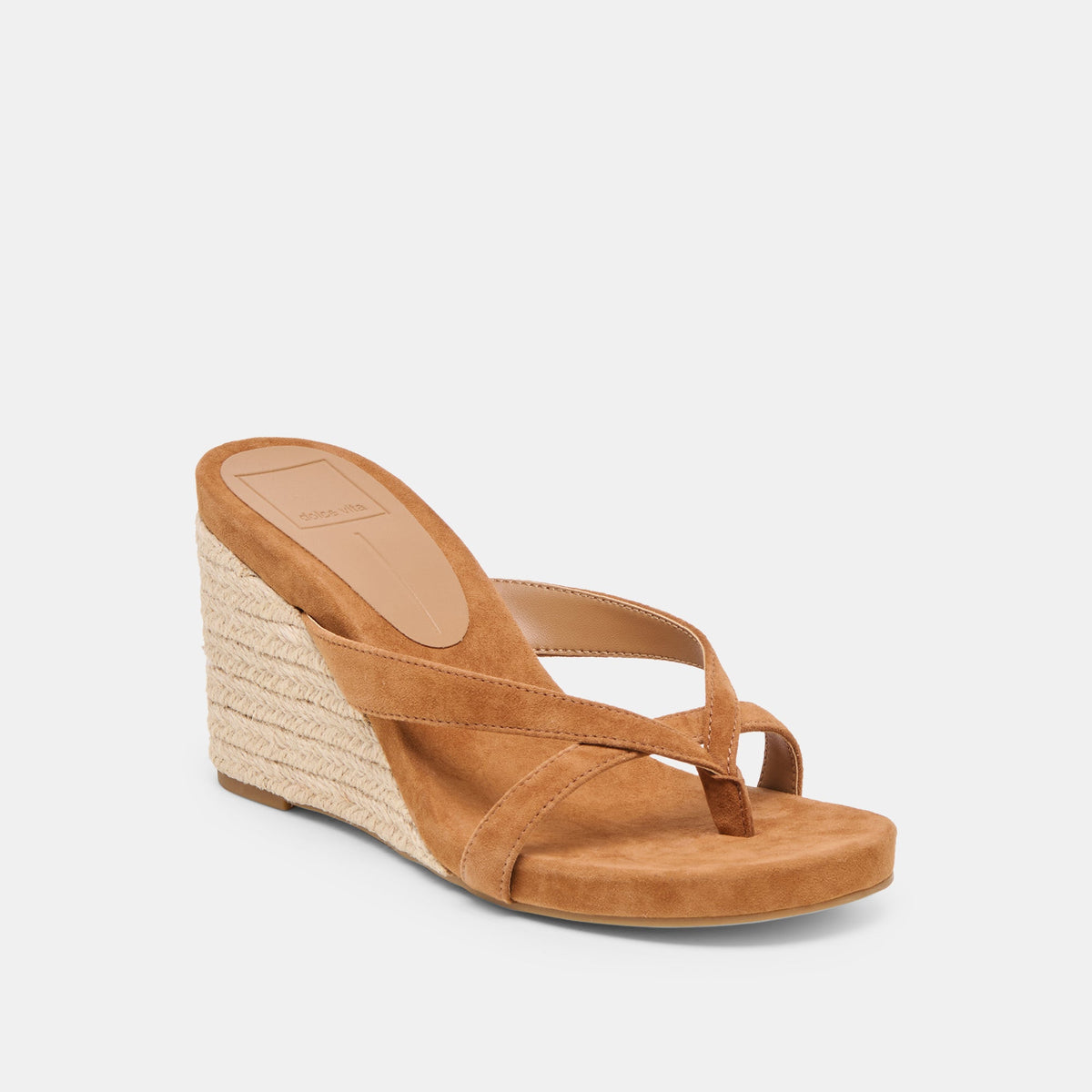 Helan Espadrille Brown Suede Wedges | Dolce Vita