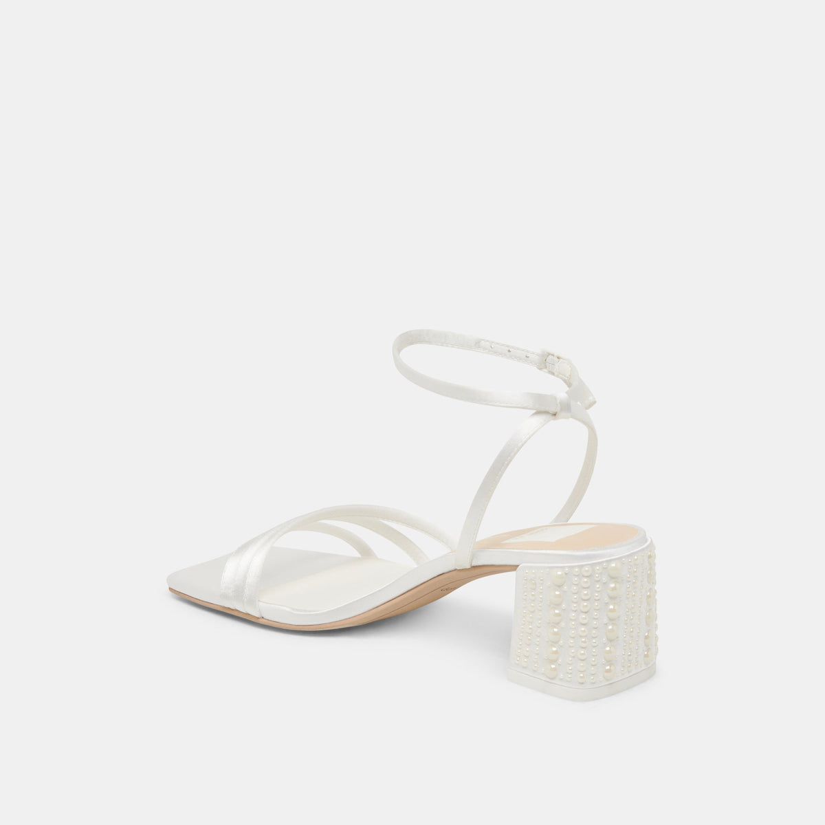 YSABEL PEARL HEELS TRUE WHITE SATIN
 – Dolce Vita | Dolce Vita