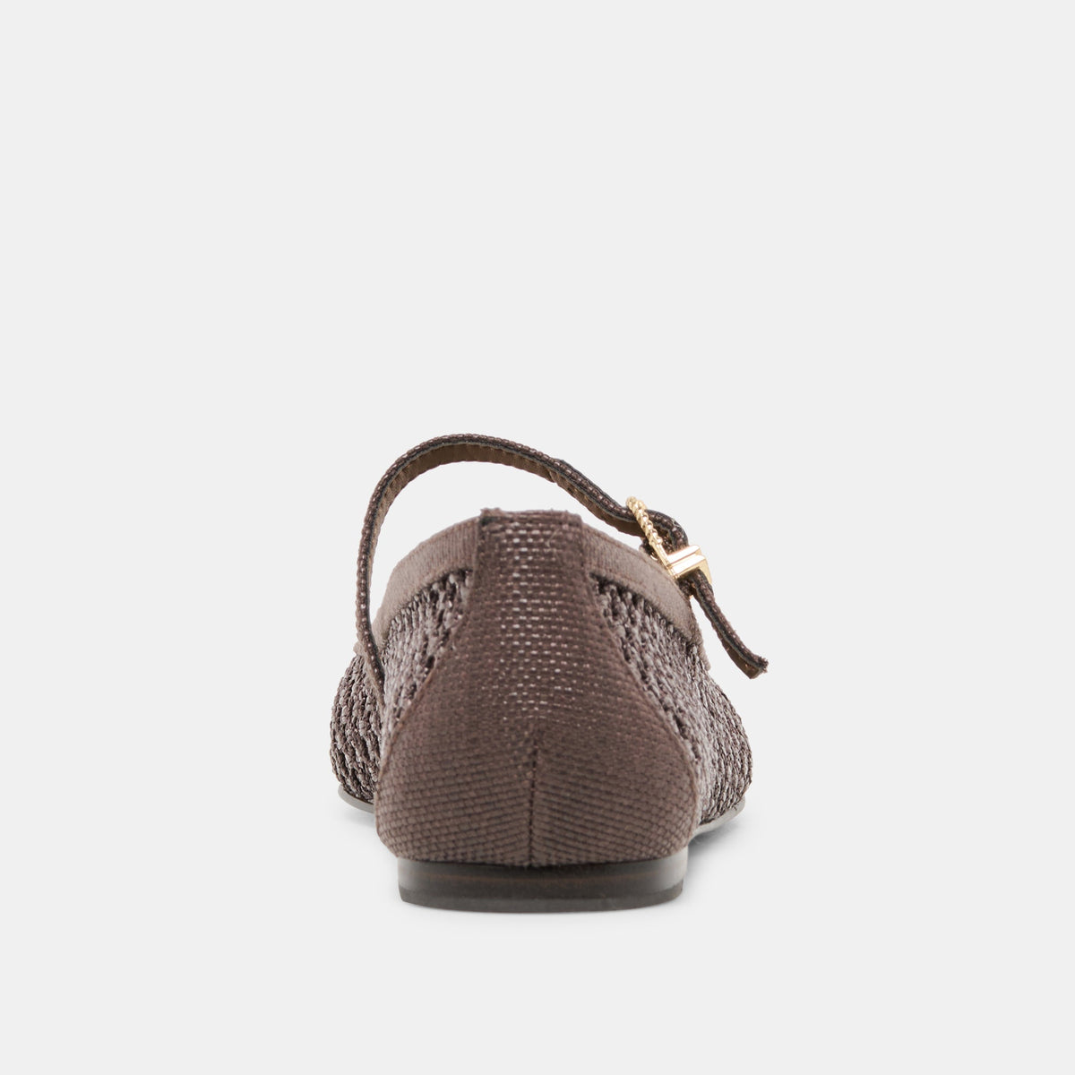 Reyes Chocolate Woven Raffia Ballet Flats | Dolce Vita