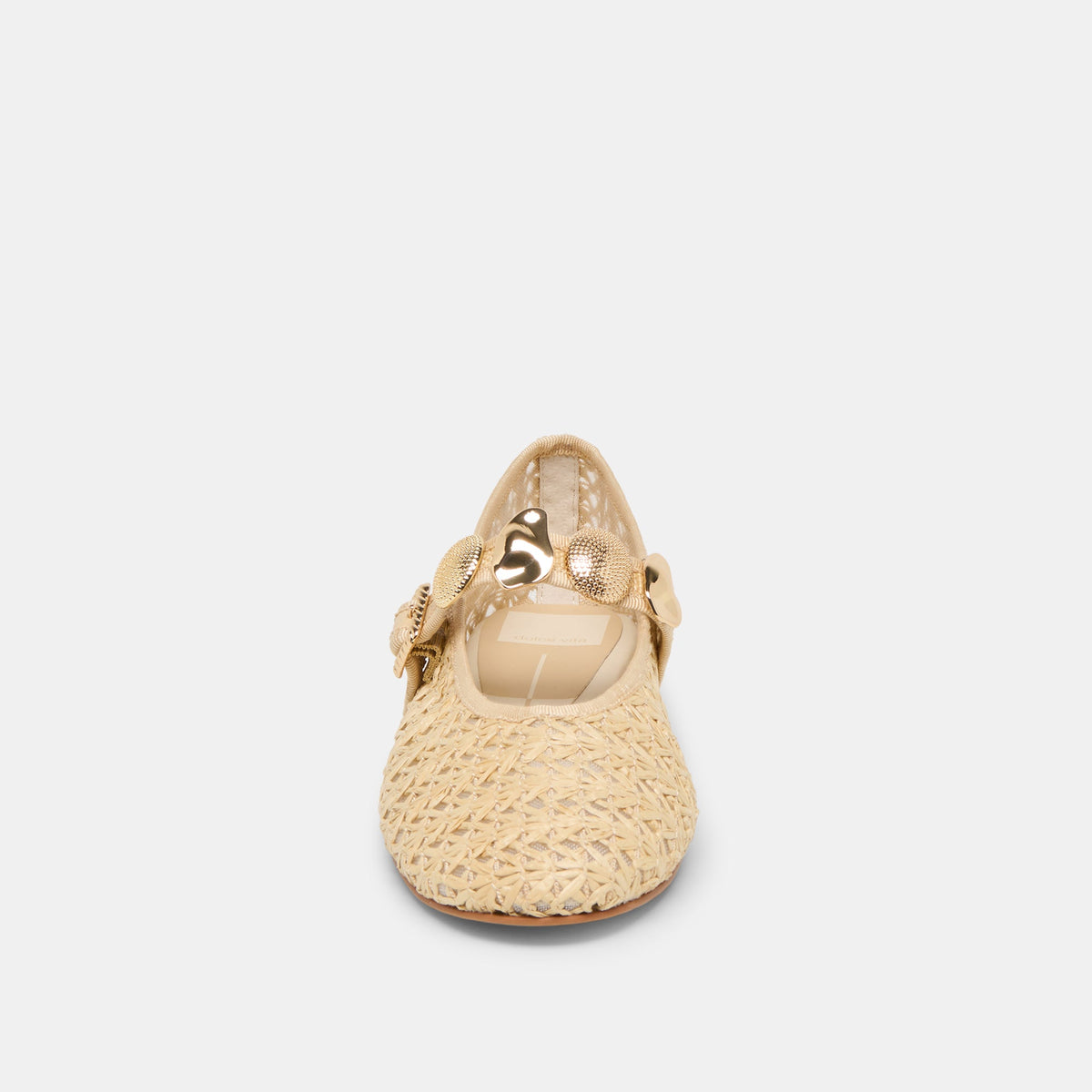 Relan Natural Cross Hatch Raffia Ballet Flats | Dolce Vita