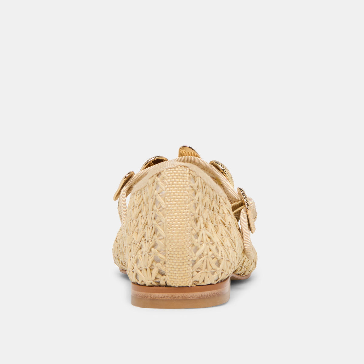 Relan Natural Cross Hatch Raffia Ballet Flats | Dolce Vita