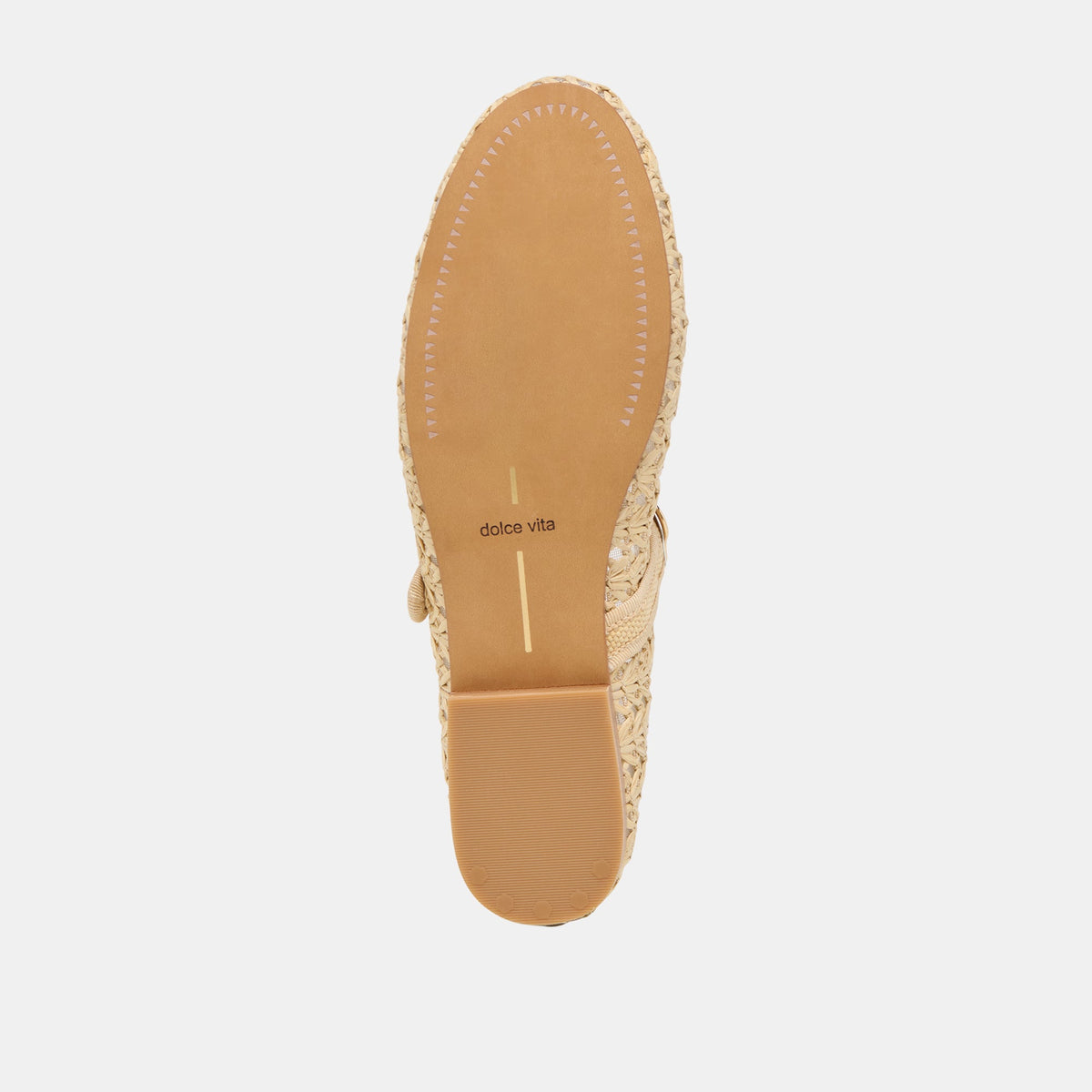 Relan Natural Cross Hatch Raffia Ballet Flats | Dolce Vita