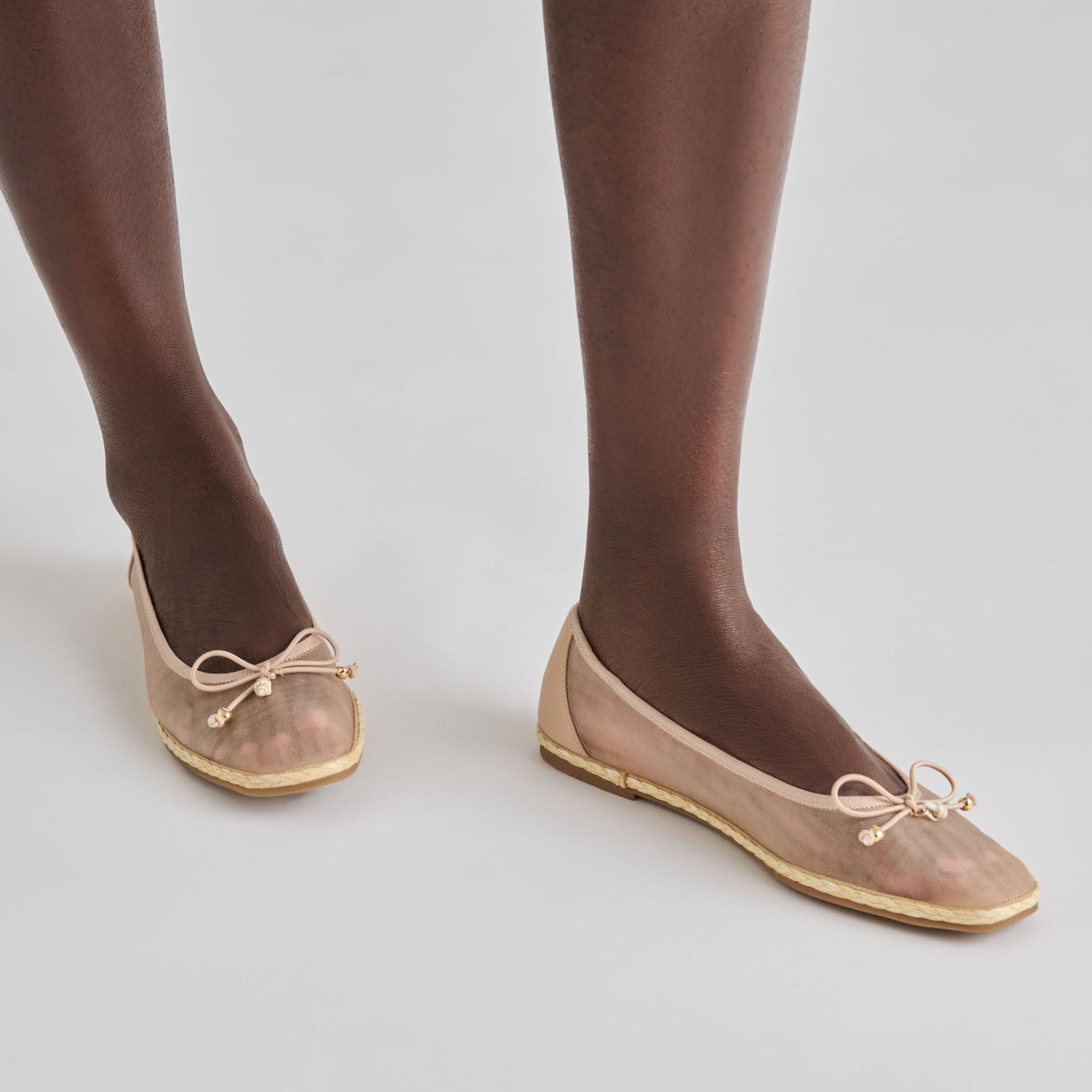 Tianna Mesh Blush Mesh Ballet Flats | Dolce Vita