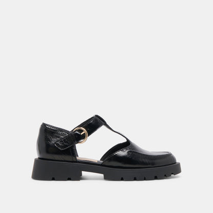 EMILIO FLATS MIDNIGHT CRINKLE PATENT LEATHER
 – Dolce Vita | Dolce Vita