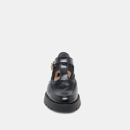 EMILIO FLATS MIDNIGHT CRINKLE PATENT LEATHER
 – Dolce Vita | Dolce Vita