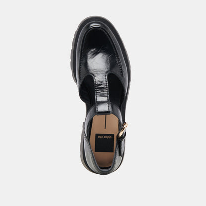 EMILIO FLATS MIDNIGHT CRINKLE PATENT LEATHER
 – Dolce Vita | Dolce Vita