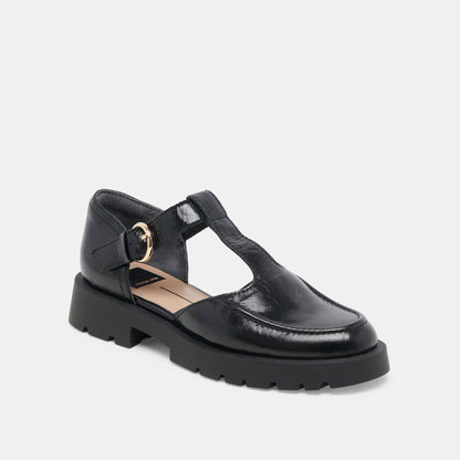 EMILIO FLATS MIDNIGHT CRINKLE PATENT LEATHER
 – Dolce Vita | Dolce Vita