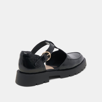 EMILIO FLATS MIDNIGHT CRINKLE PATENT LEATHER
 – Dolce Vita | Dolce Vita