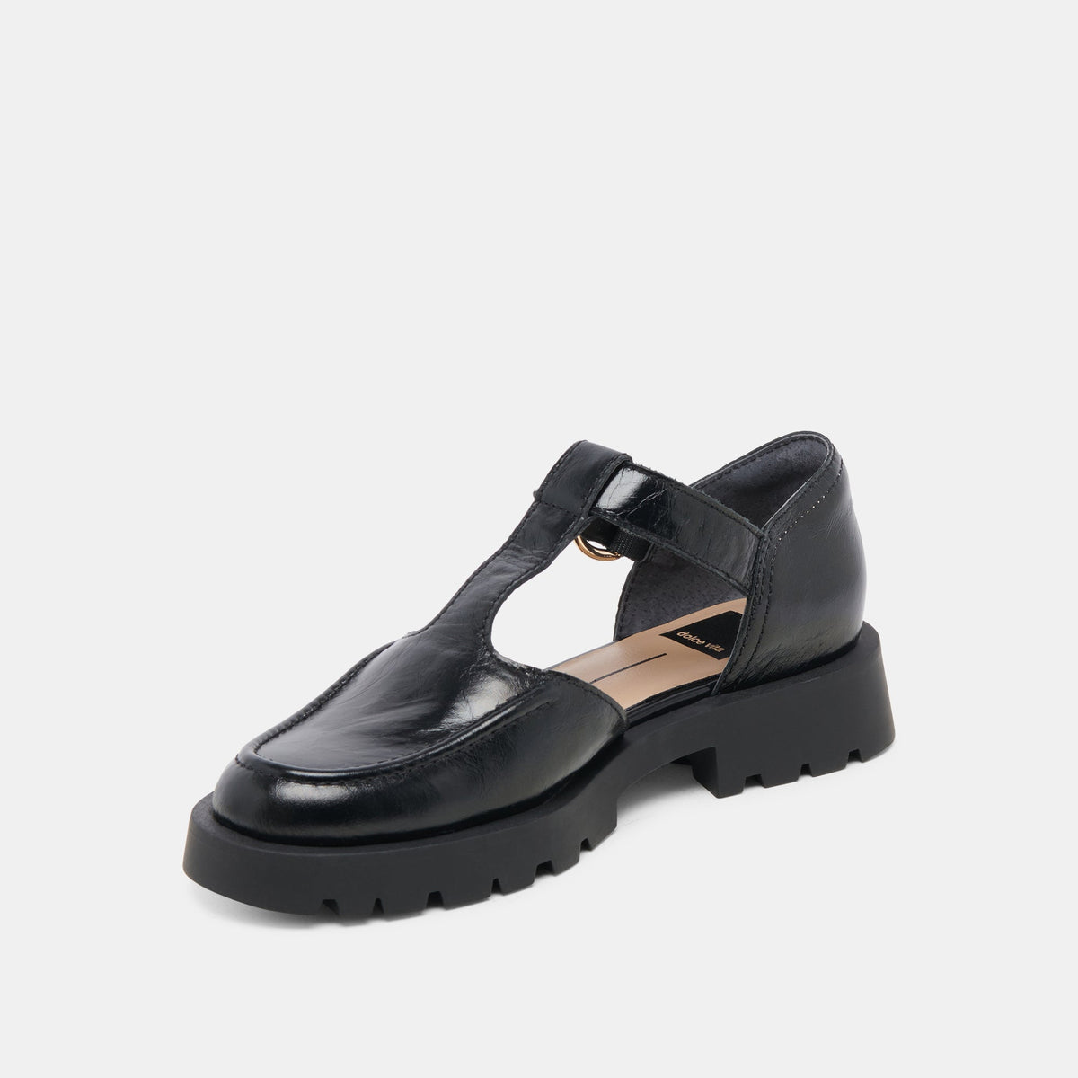 EMILIO FLATS MIDNIGHT CRINKLE PATENT LEATHER
 – Dolce Vita | Dolce Vita