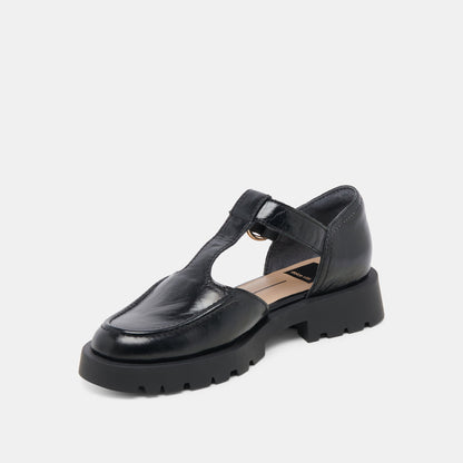 EMILIO FLATS MIDNIGHT CRINKLE PATENT LEATHER
 – Dolce Vita | Dolce Vita