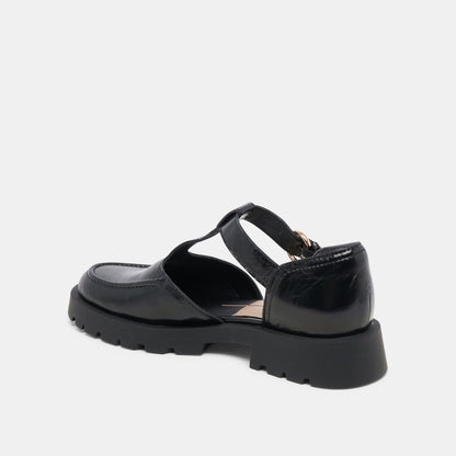 EMILIO FLATS MIDNIGHT CRINKLE PATENT LEATHER
 – Dolce Vita | Dolce Vita