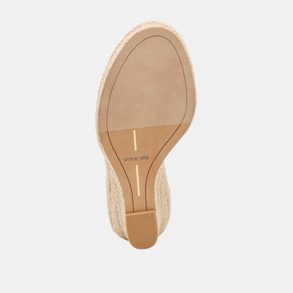 Vaya Ecru Linen Wedges | Dolce Vita