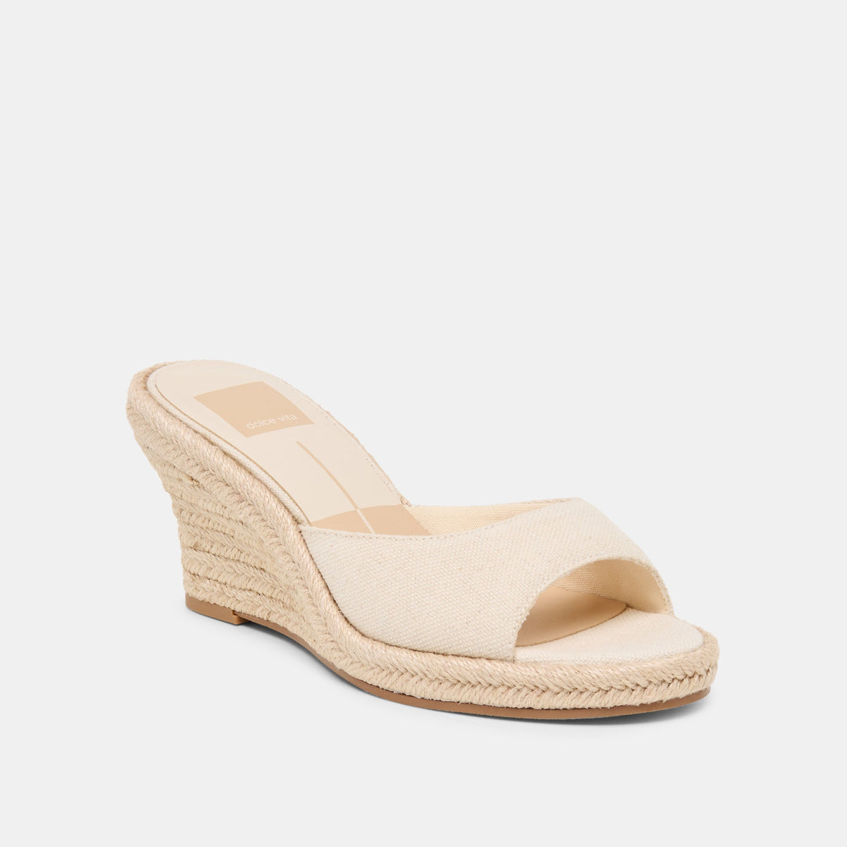 Vaya Ecru Linen Wedges | Dolce Vita