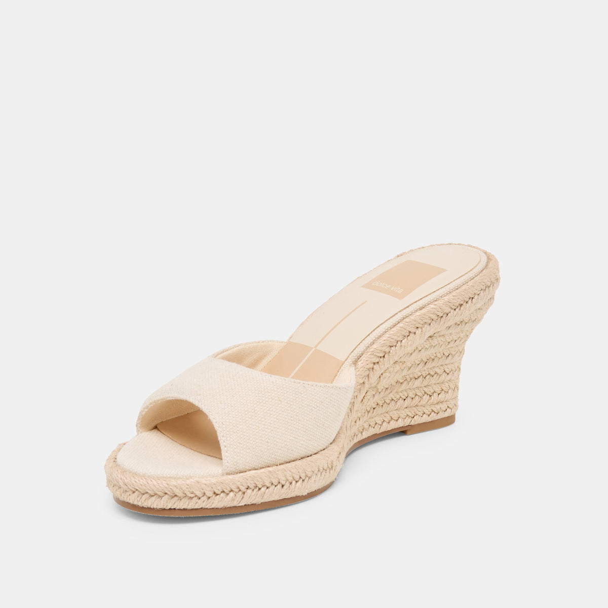 Vaya Ecru Linen Wedges | Dolce Vita