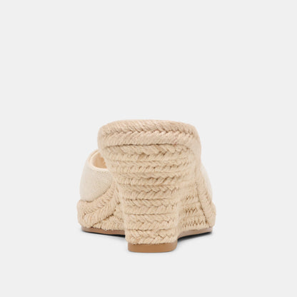 Vaya Ecru Linen Wedges | Dolce Vita
