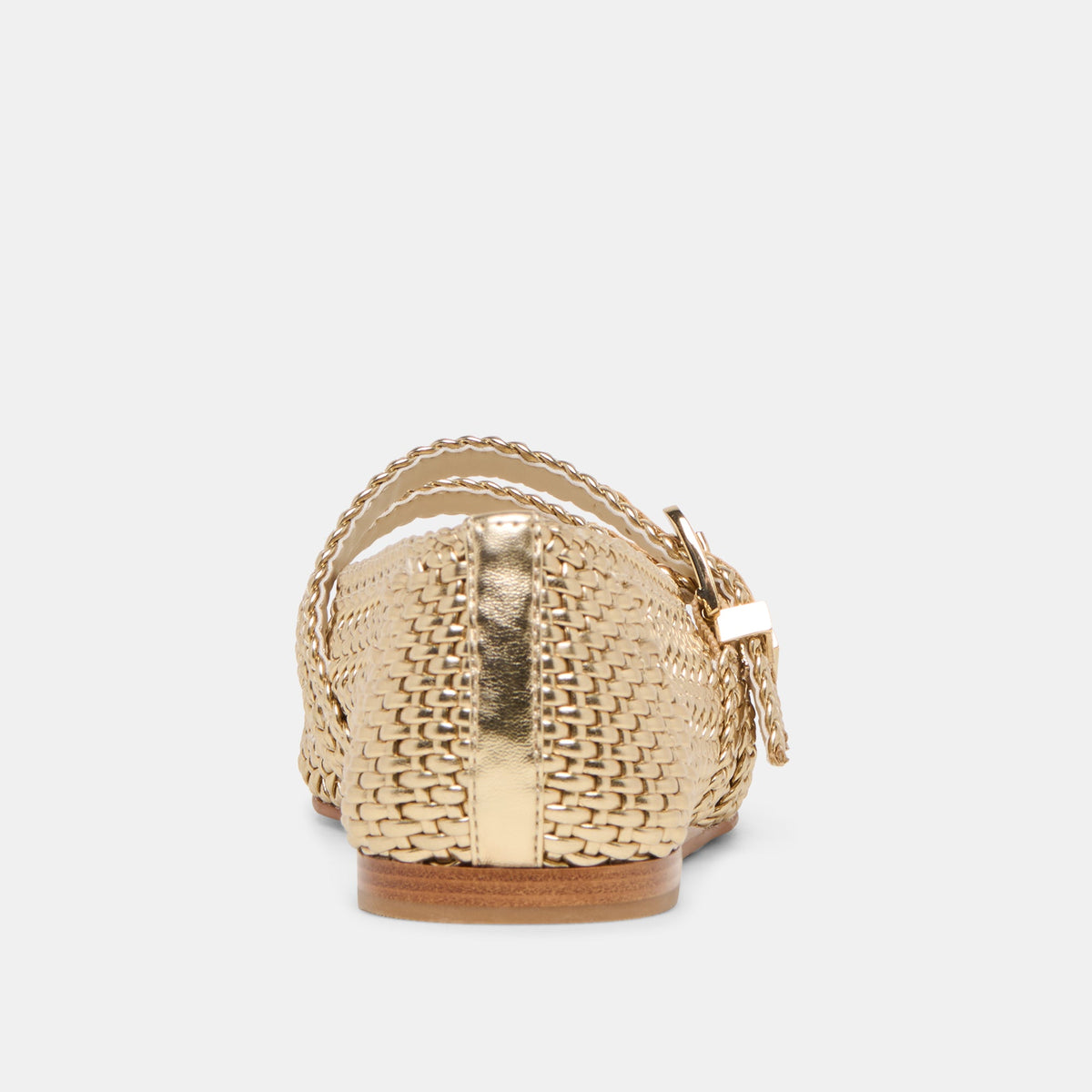 Baylee Gold Woven Stella Ballet Flats | Dolce Vita