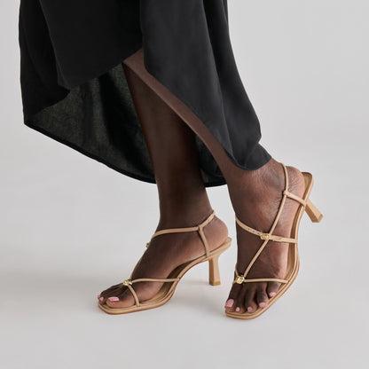 Mylee Light Tan Leather Heels | Dolce Vita