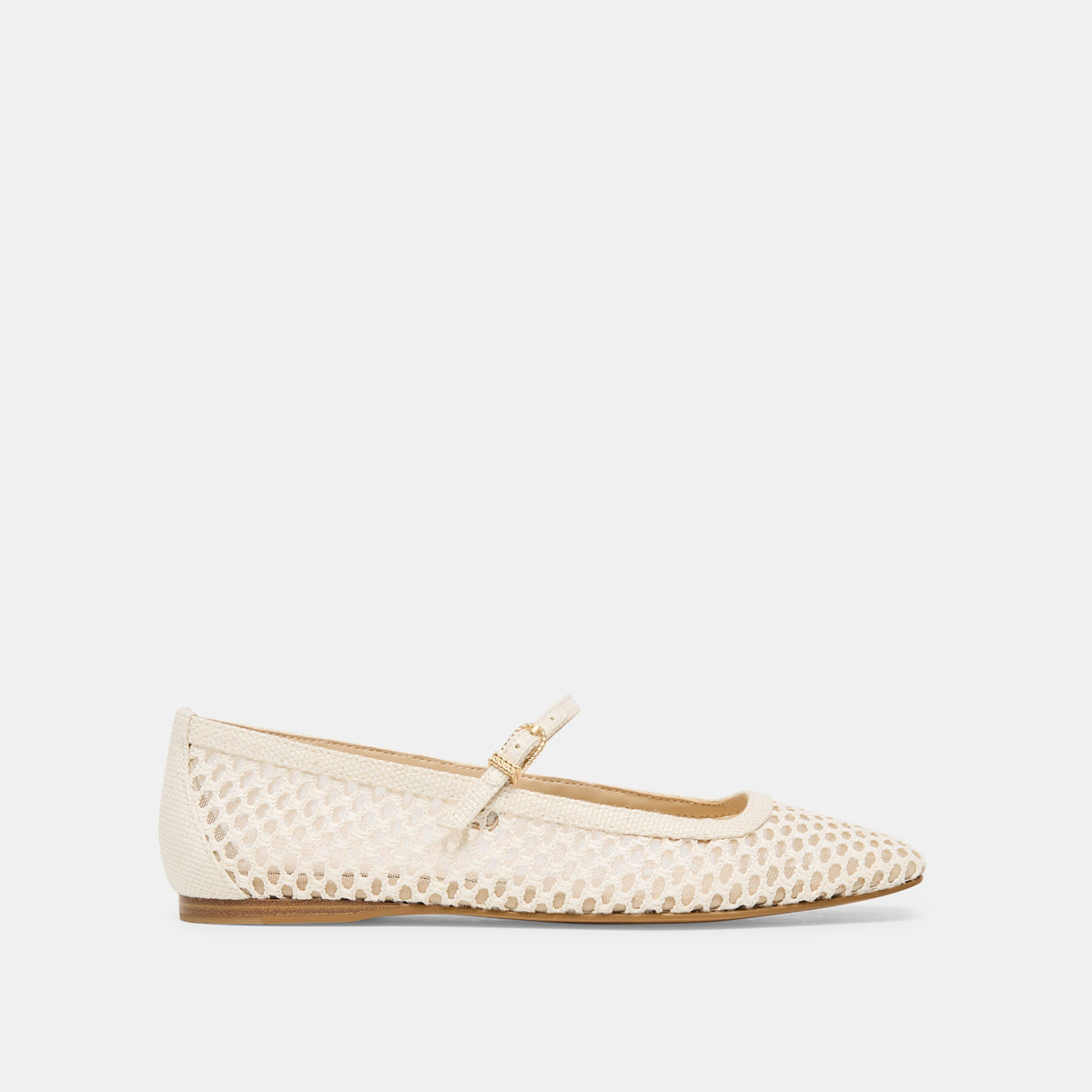 Reyes White Woven Raffia Ballet Flats | Dolce Vita