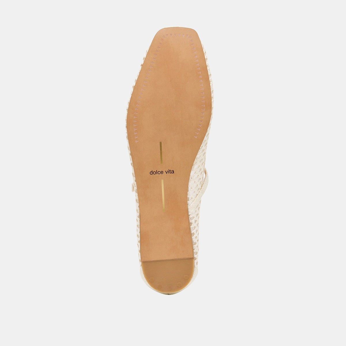 Reyes White Woven Raffia Ballet Flats | Dolce Vita