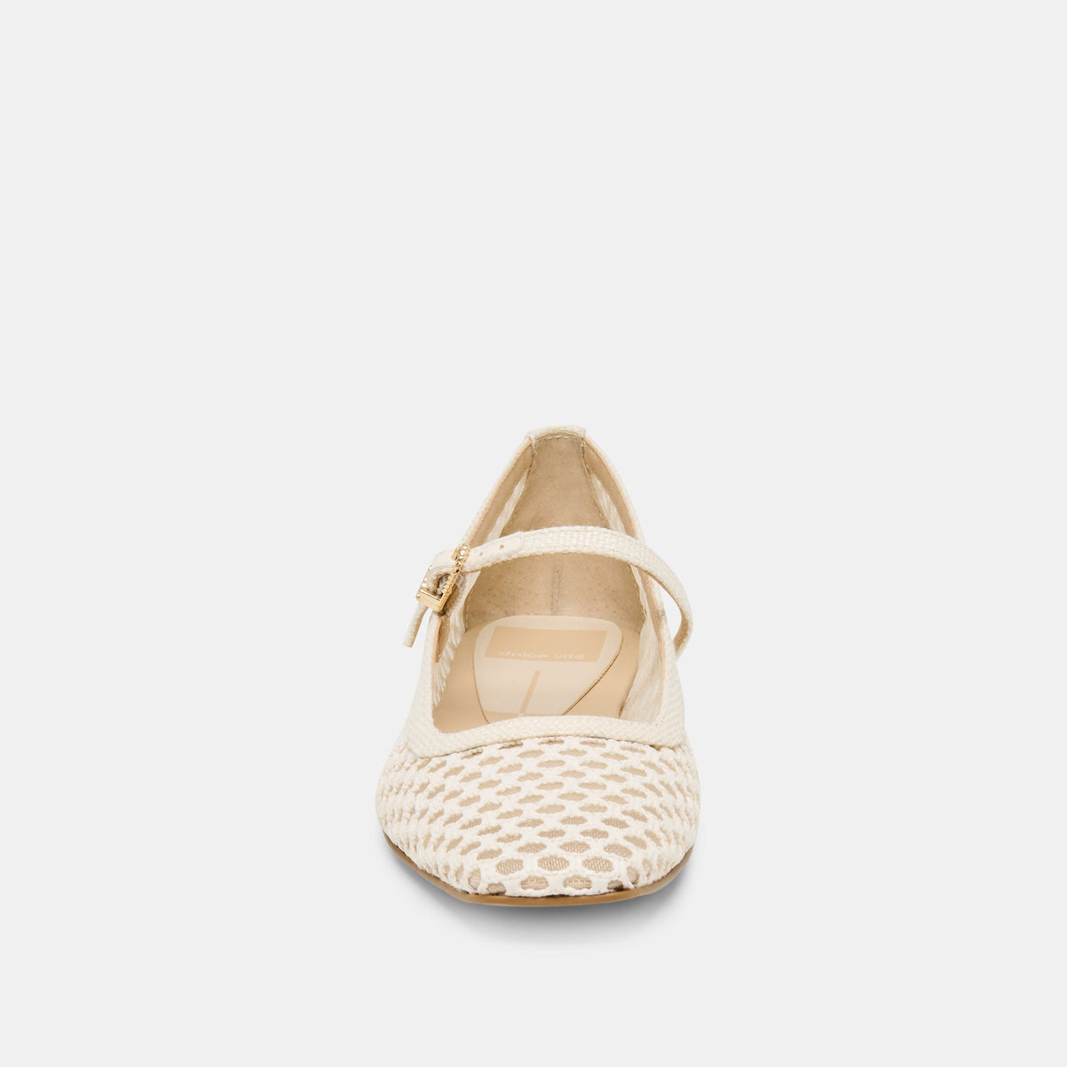 Reyes White Woven Raffia Ballet Flats | Dolce Vita