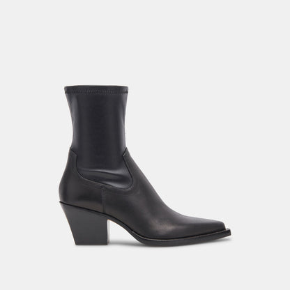 Rutger Boots Black Leather | Women's Black Leather Mid-Ankle Boots
 – Dolce Vita | Dolce Vita