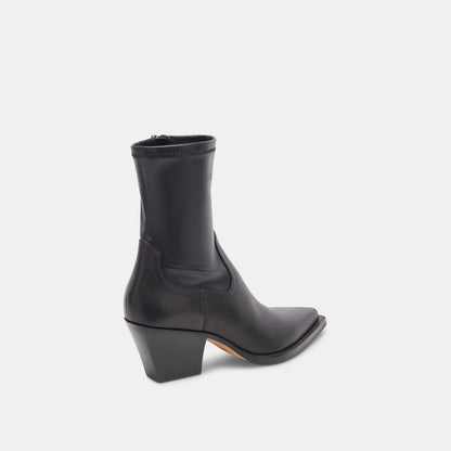 Rutger Boots Black Leather | Women's Black Leather Mid-Ankle Boots
 – Dolce Vita | Dolce Vita