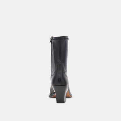 Rutger Boots Black Leather | Women's Black Leather Mid-Ankle Boots
 – Dolce Vita | Dolce Vita