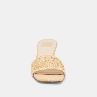 Qaily Lt Natural Raffia Wedges | Dolce Vita
